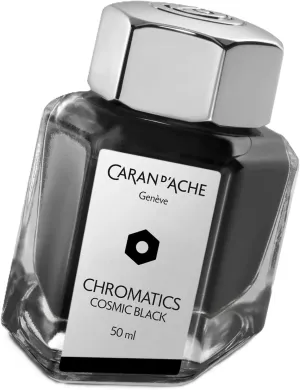 Caran d'Ache 50ml Chromatics Ink Bottle - Cosmic Black