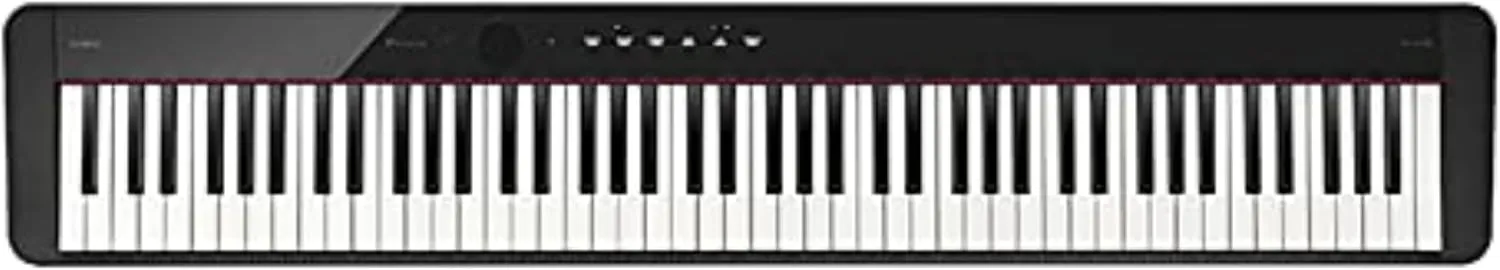 Casio Privia PX-S1100 – 88-Key Touch-Responsive Weighted Digital Piano | Ultra-Portable | Superior Sound | German Grand Tone, Bluetooth, Casio Music Space App | Gloss Black Finish