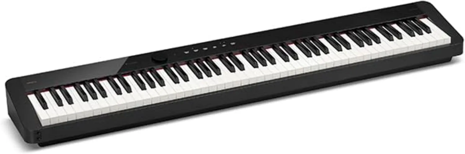Casio Privia PX-S1100 – 88-Key Touch-Responsive Weighted Digital Piano | Ultra-Portable | Superior Sound | German Grand Tone, Bluetooth, Casio Music Space App | Gloss Black Finish