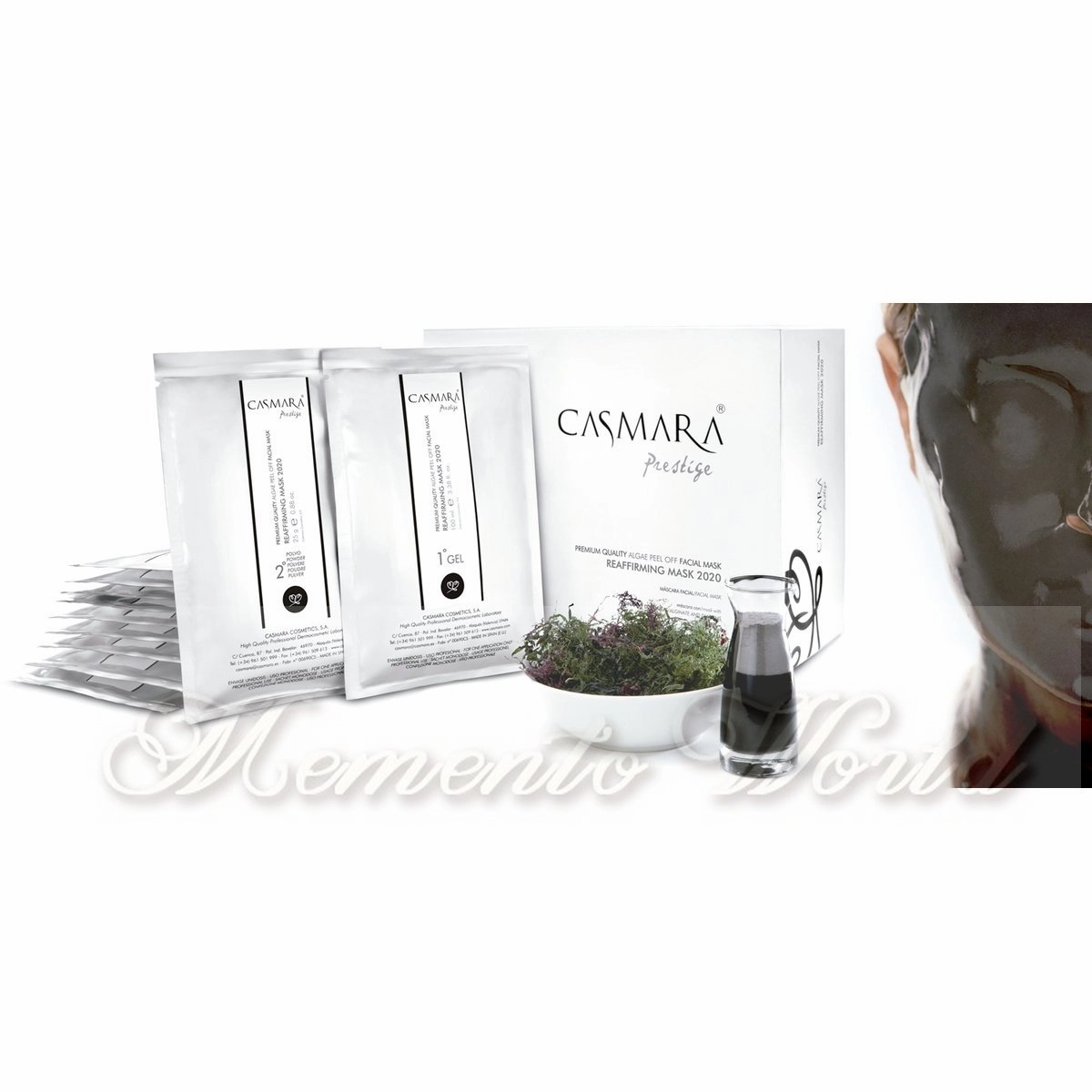 Casmara Reaffirming Mask 2020 BLACK 1 Unit Gel (100 ml)   Powder (25 gr) Combination Oily Skin