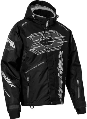 Castle X Men's Code G3 Snowmobile Jacket (Black/Charcoal/Silver - X-Large)