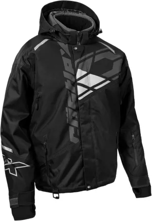 Castle X Men's Code G4 Snowmobile Jacket (Black/Charcoal/Silver - Large)