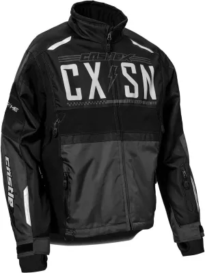 Castle X Men's Strike Jacket in Black/Charcoal/Silver, Size Large