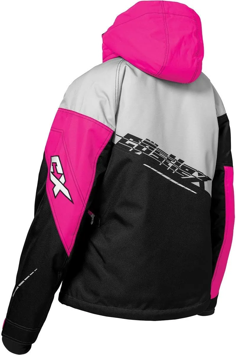 Castle X Women's Code G3 Snowmobile Jacket (Silver/Black/Pink Glo - 3W)
