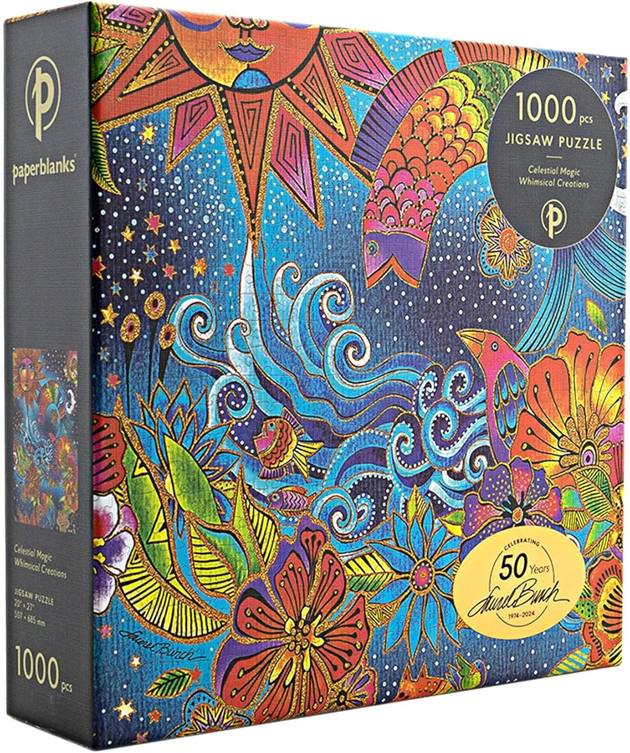 Celestial Magic 1000 Piece Jigsaw Puzzle, Laurel Burch Collection by Paperblanks (Whimsical Creations): Celestial Magic Whimsical Creations Puzzle 1000 pi