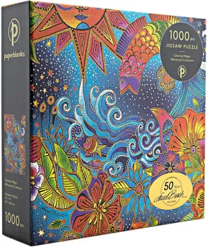 Celestial Magic 1000 Piece Jigsaw Puzzle, Laurel Burch Collection by Paperblanks (Whimsical Creations): Celestial Magic Whimsical Creations Puzzle 1000 pi