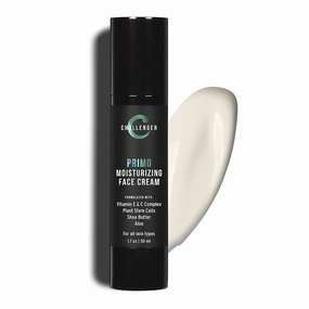 Challenger Primo Moisturizing Face Cream | Anti-Aging Skin Care | Clean Dispensing Airless Pump | Soothes & Moisturizes Skin | Reduce Wrinkles & Hydrate Against Signs of Age |1.7oz