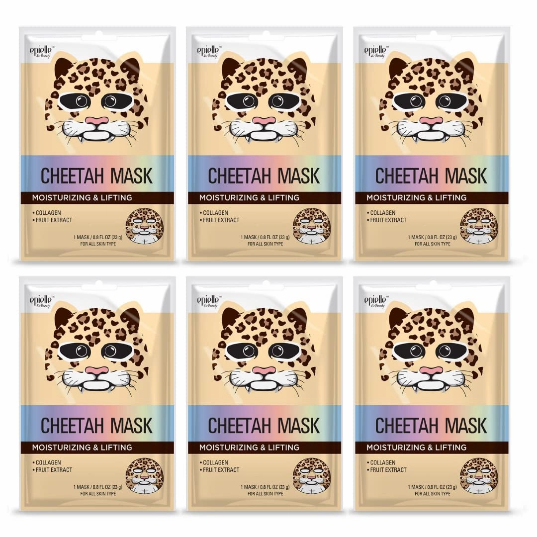 Character Masks (Cheetah 6pk)
