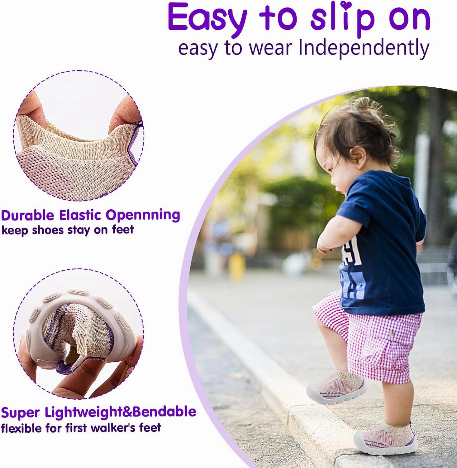 Charrost Toddler Baby Girl Boy First Walking Shoes Checkered Sneakers Sizes 3/4/5/6/7/8T. Soft, Cute,Flexible for First Walkers. Non-Slip, Slip On, Wide Toe Box Indoors Outdoors