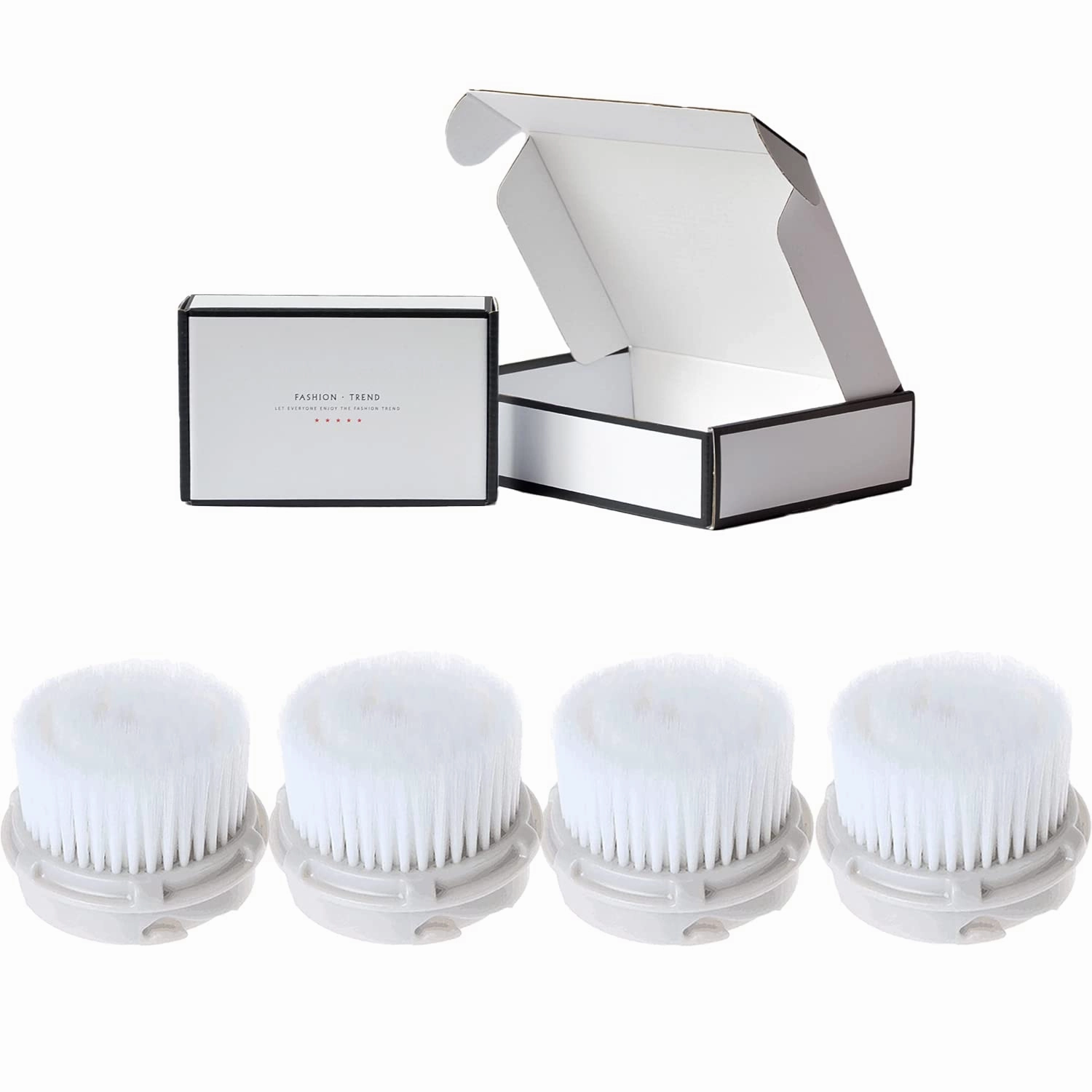Clarisonic Radiance Compatible Replacement Facial Brush Head, Deep Pore Cleansing Brush Head, Compatible with Mia 1, Mia 2, Mia Fit, Alpha Fit, Smart Profile Uplift and Alpha Fit X, 4 Pack