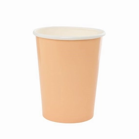 Classic Pastel Peach Paper Cup  (PK10)