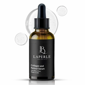 Collagen   Retinol Serum for face with Hyaluronic Acid 1 fl oz | Anti Aging, Reduce Fine Line & Wrinkles | Paraben Free and Cruelty-Free | Retinol Serum to Increase Skin Cells