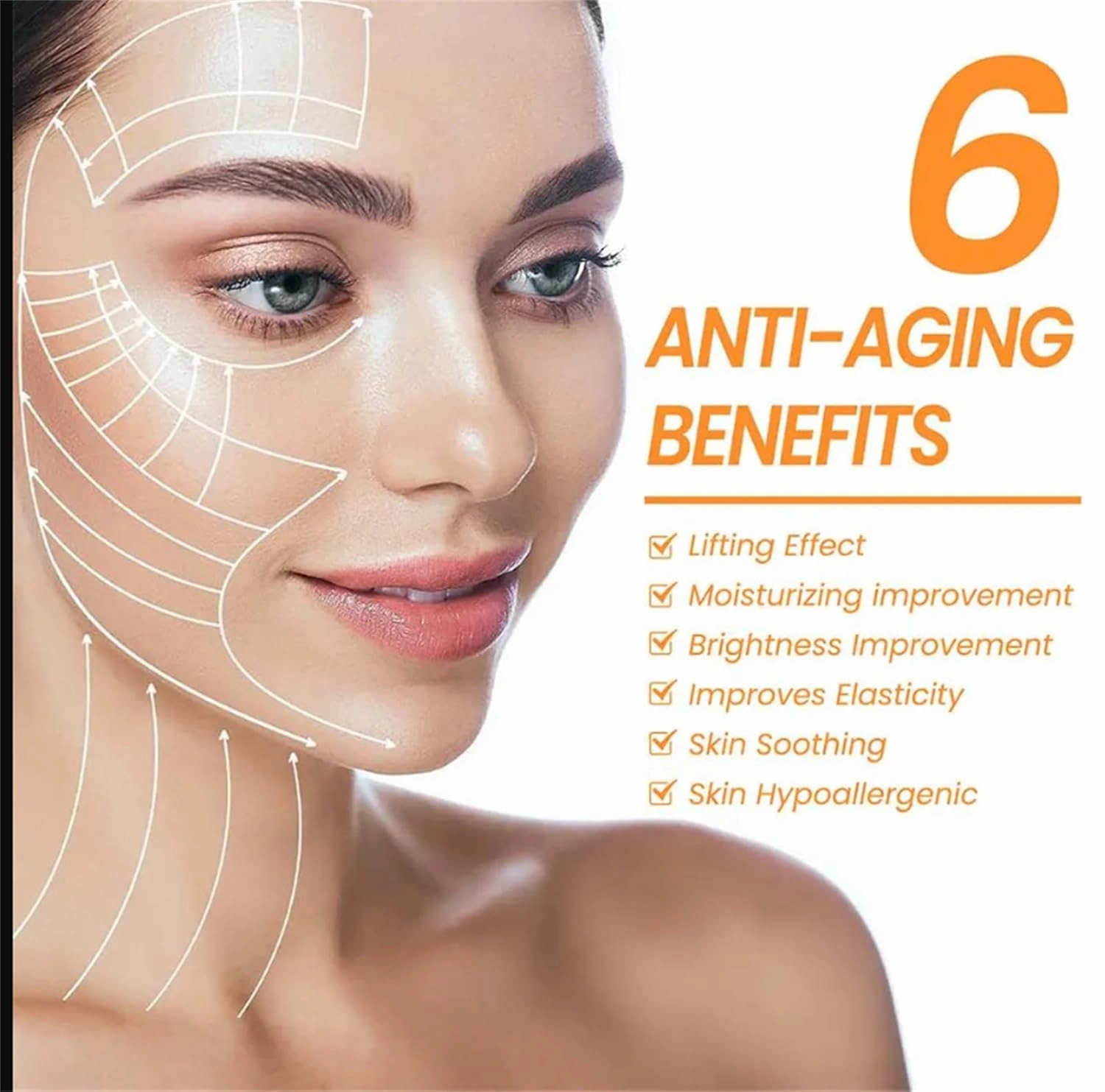 Collagen Dissolving Face Mask Sheets, Spiropeptide Deer Collagen Essence Set, Collagen Forehead and Cheek Mask, Effectively Addresses Fine Lines, Wrinkles (2set)