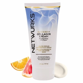 Collagen Hand & Body Cream Regenerating Skin Repair for Dry, Cracked Skin, 6 Fl Oz, NetWurks