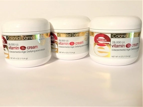 Colonial Dames Concentrated Vitamin E Moisturizing Cream 28,000 I.U. for Hydrating & Moisturizing Chapped Dry Skin & Fine Lines.