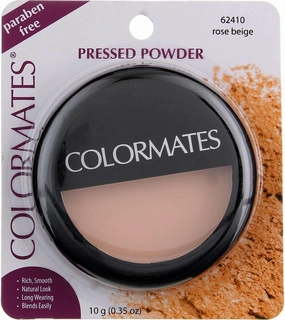 Color Mates Pressed Powder Rose Beige 0.4 oz. (4-Pack)
