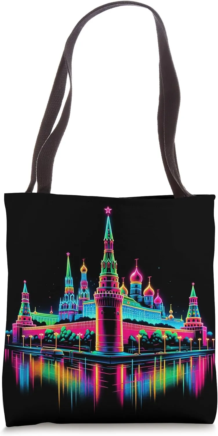 Colorful Kremlin Grandeur Tee - Vibrant Moscow Tote Bag