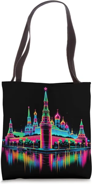 Colorful Kremlin Grandeur Tee - Vibrant Moscow Tote Bag