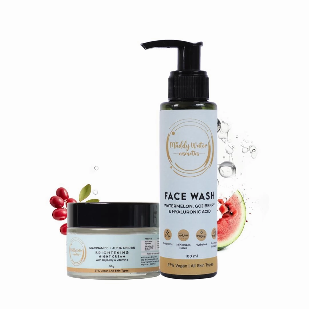 Combo- Sweet Dreams | Healing Night Cream For Bright   Sulphate Free Face wash, Even Toned Skin | Unisex Pack of 2