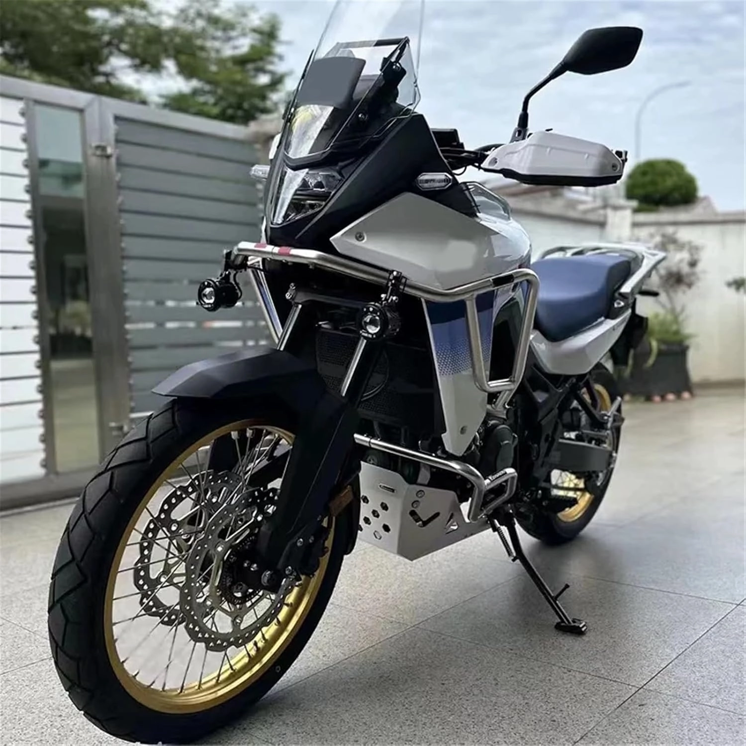 Compatible with H-onda XL750 TRANSALP750 2023-2024 Motorcycle Upper Or Lower Engine Highway Crash Bars Tank Guard bar Bumper Protector(Black-Lower Only)