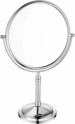 Cosmetic Mirror Makeup Vanity Mirror, Desktop Two-Sided Beauty Mirror 3X Magnification Cosmetic Mirror 360° Swivel Bathroom Little Mirror