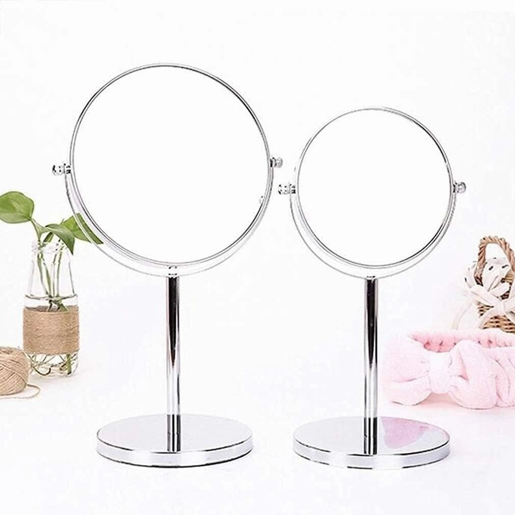 Cosmetic Mirror Makeup Vanity Mirror,Desktop Two-Sided Beauty Mirror 3X Magnification Cosmetic Mirror 360° Swivel Bathroom Mirror Little Mirror(6inch)