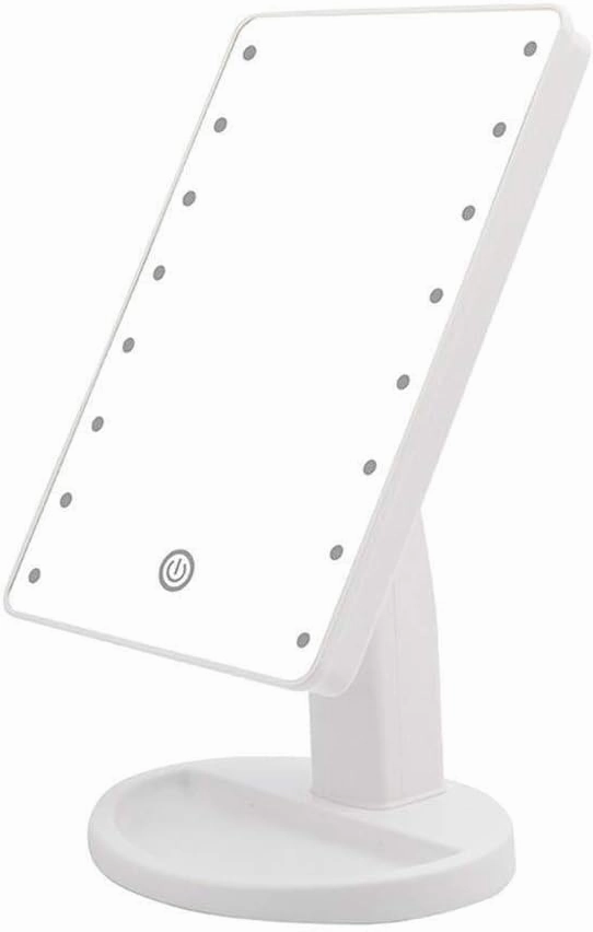 Cosmetic Vanity Mirror High-end Led Makeup Mirror with Light-Emitting Touch Desktop Mirror USB Power Supply Vanity Mirror Lighted Makeup Mirror