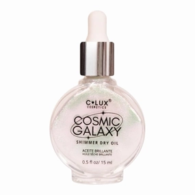 Cosmic Galaxy Shimmer Dry Oil - Aphrodite | Illuminating Body Oil for Radiant Glow | Lightweight, Hydrating, Non-Greasy | Perfect for Face, Neck & Body | Vegan & Cruelty-Free | 0.5 fl oz (15 ml)