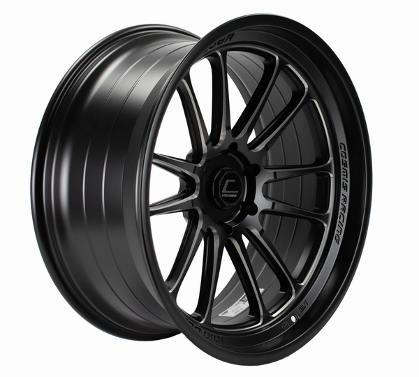 Cosmis Racing XT206R Flat Black w/ Milled Spokes