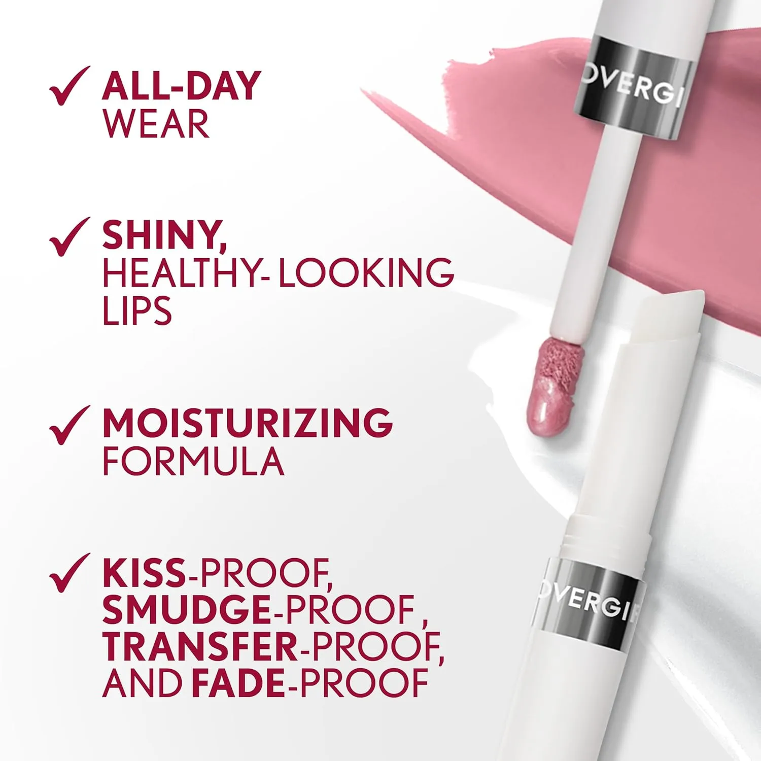 Covergirl Outlast All-day Moisturizing Lip Color, Plum Berry, 1 Count (Pack of 2) (Packaging may vary)
