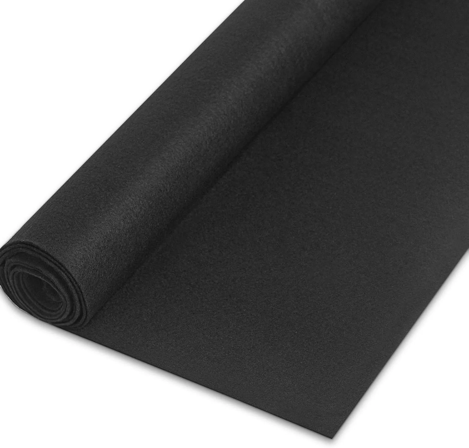Craft Felt Fabric by The Yard Thickness 1.6mm 36" x 72" Soft and Durable Felt Fabric for Sewing Crafts Blankets DIY Creative Project (Black)