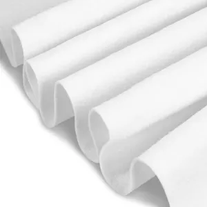 Craft Felt Fabric by The Yard Thickness 1.6mm 36" x 72" Soft and Durable Felt Fabric for Sewing Crafts Blankets DIY Creative Project (White)