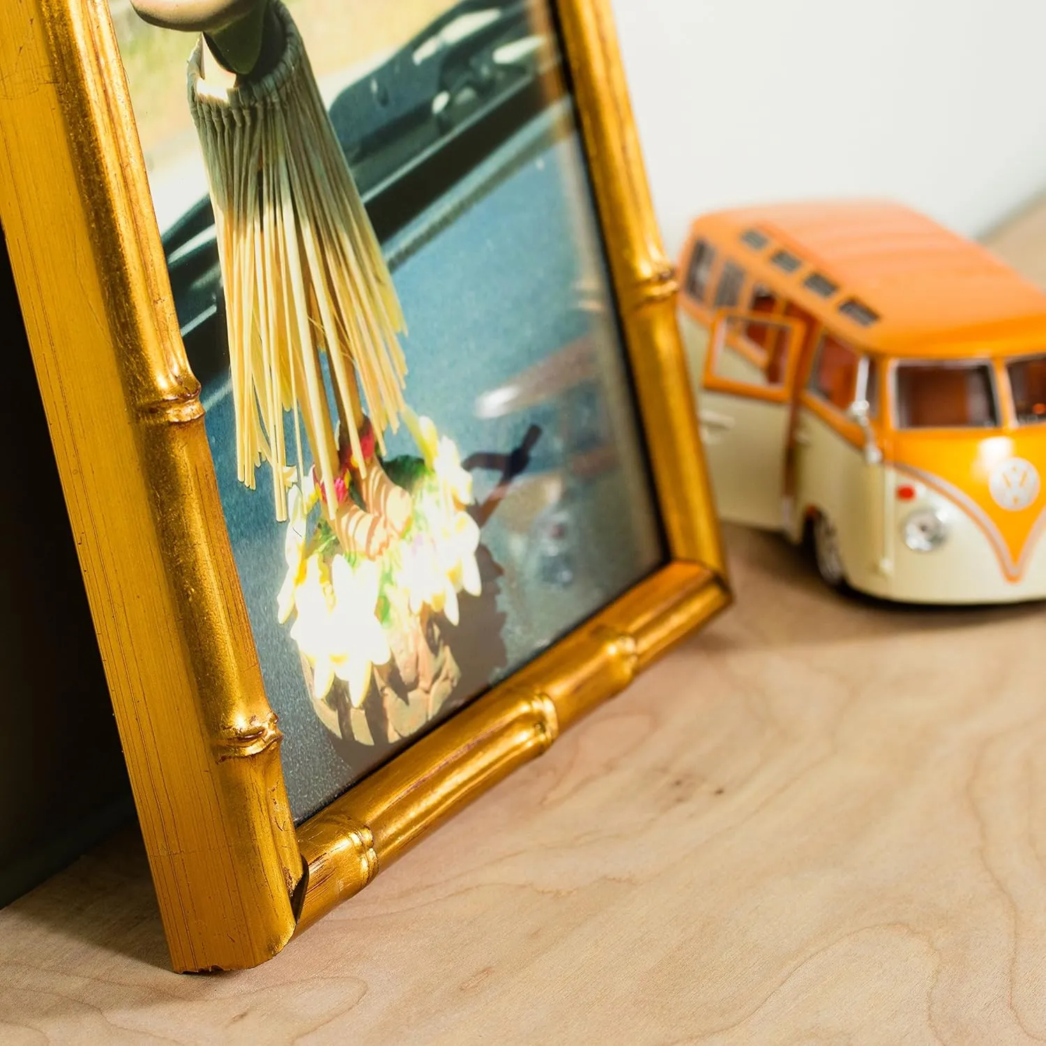 Craig Frames Vintage Gold Bamboo Composite Picture Frame, 5 by 7-Inch