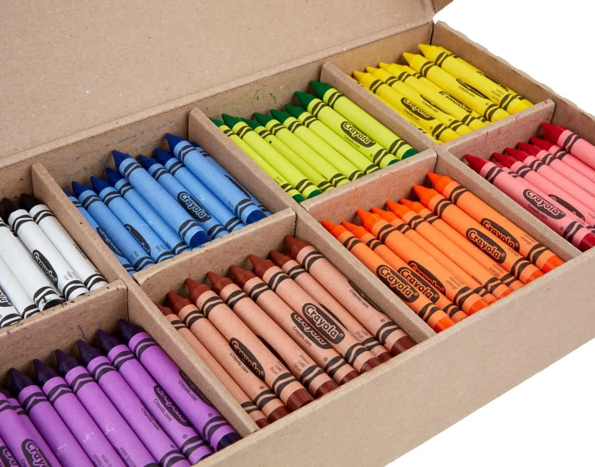 Crayola Crayon Classpack - 400ct (8 Colors), Large Crayons for Kids, Bulk School Supplies, Teacher Classroom Must Have, 3 
