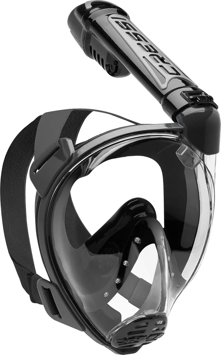 Cressi Adult Snorkeling Full Face Mask - Wide Clear View, Anti-Fog System - Easy Breathing: Safety First - New 2019 - Duke Dry: Designed in Italy: Quality Since 1946