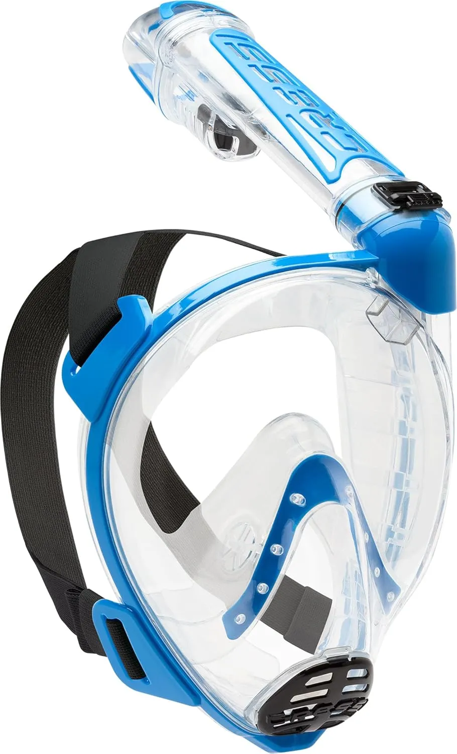 Cressi Adult Snorkeling Full Face Mask - Wide Clear View, Anti-Fog System - Easy Breathing: Safety First - New 2019 - Duke Dry: Designed in Italy: Quality Since 1946