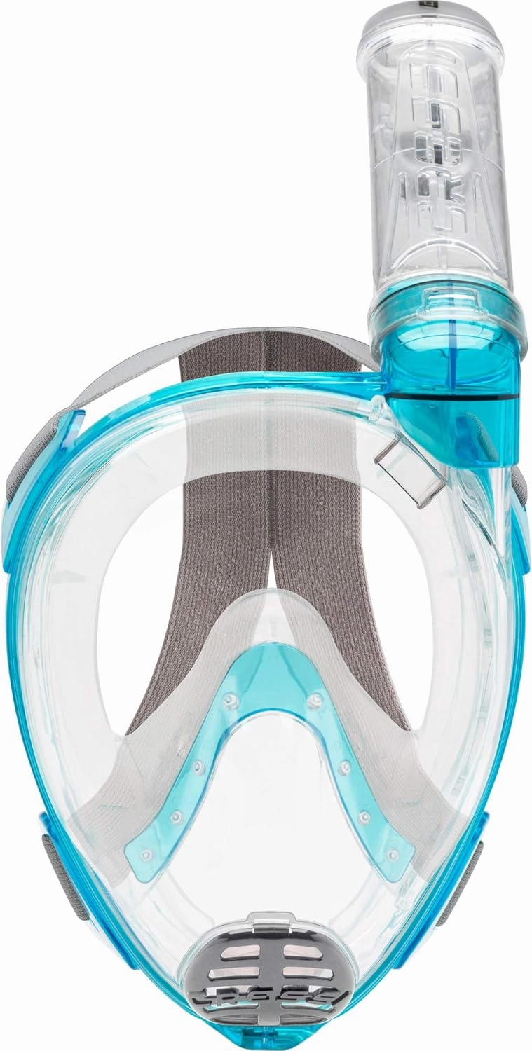 Cressi Adult Snorkeling Full Face Mask - Wide Clear View, Anti-Fog System - Easy Breathing: Safety First - Baron: Designed in Italy
