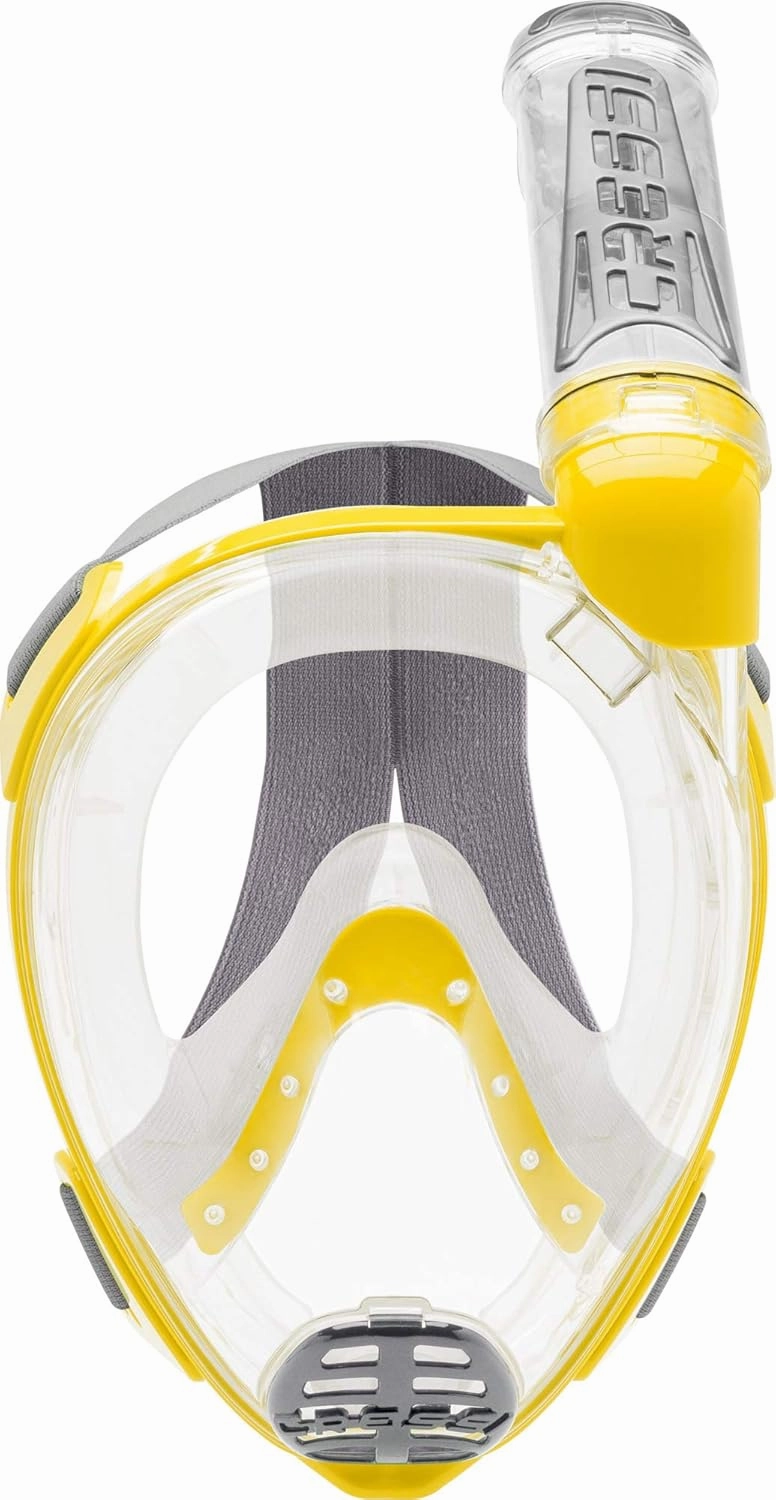 Cressi Adult Snorkeling Full Face Mask - Wide Clear View, Anti-Fog System - Easy Breathing: Safety First - New 2019 - Duke Dry: Designed in Italy: Quality Since 1946