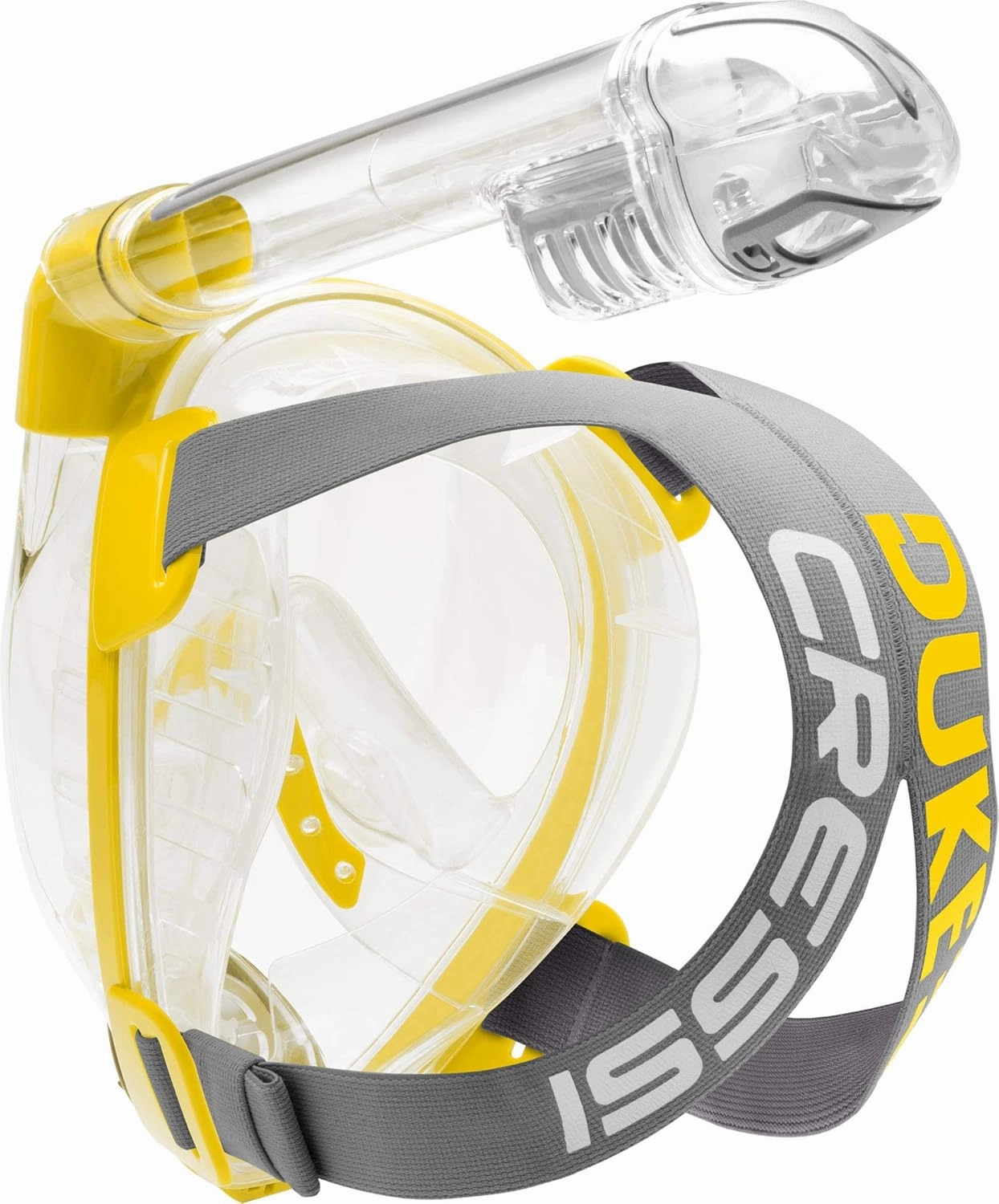 Cressi Adult Snorkeling Full Face Mask - Wide Clear View, Anti-Fog System - Easy Breathing: Safety First - New 2019 - Duke Dry: Designed in Italy: Quality Since 1946