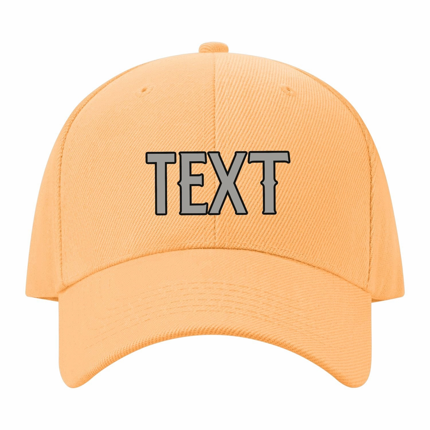Custom Peach Powder Light Green Hat