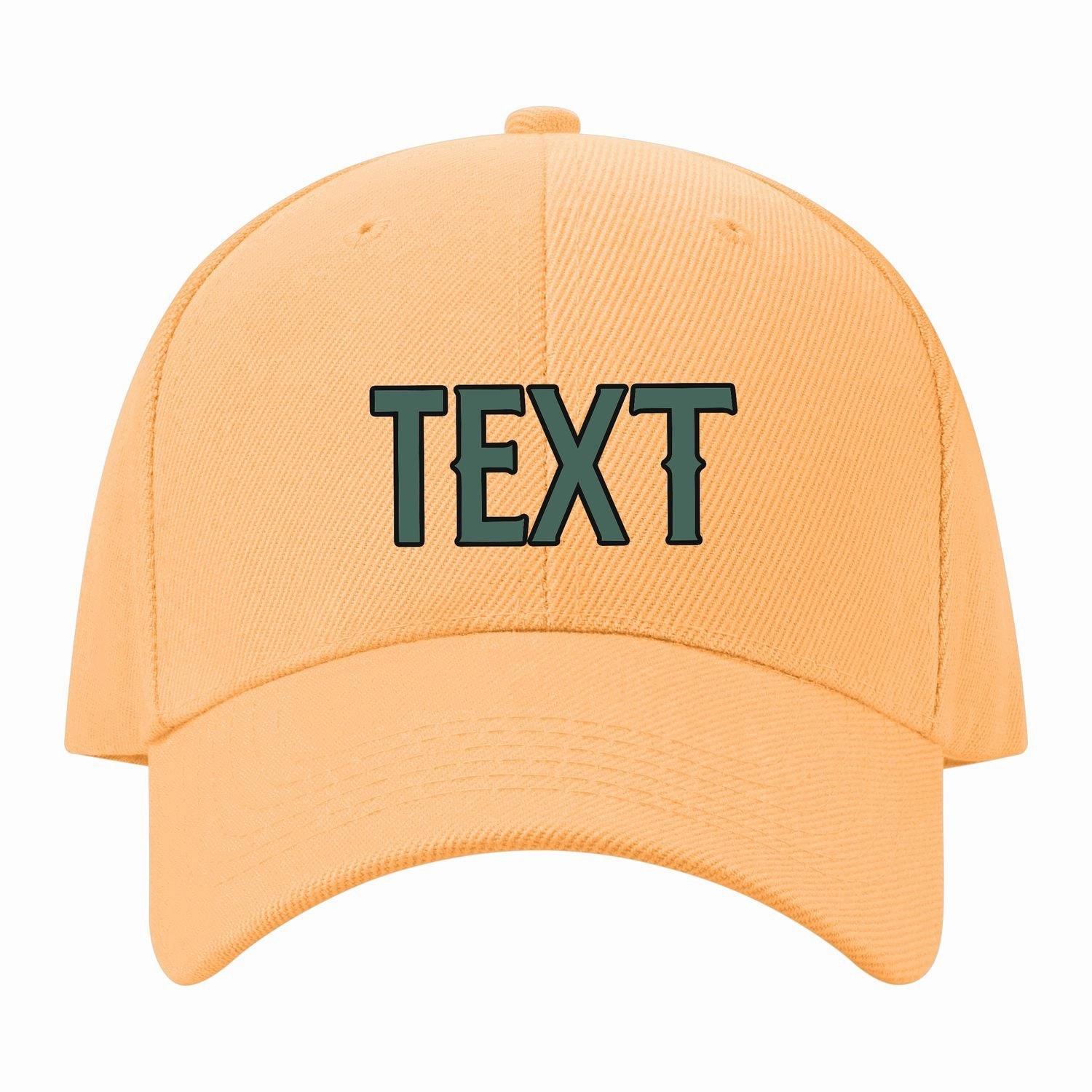 Custom Peach Powder Slate Gray Hat