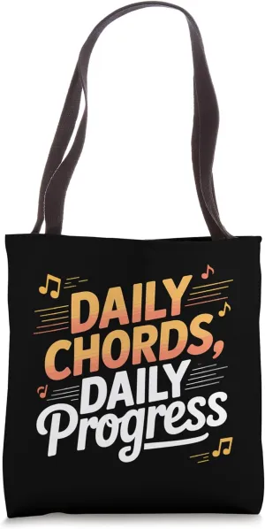 Daily Chords, Daily Progress Music Teacher Tote Bag
