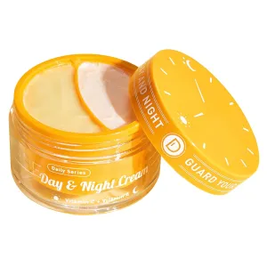 Day & Night Cream Combo，Anti-Wrinkle Hydrating Face Cream with Vitamin C   Firming Renewal Night Cream with Vitamin A，Universal 2-in-1 Formula for All Skin Types, 3.4 Oz