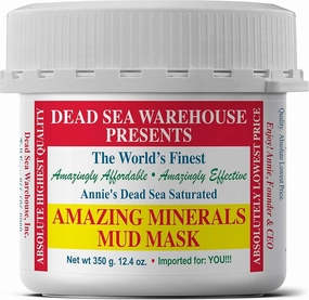 Dead Sea Warehouse - Amazing Minerals Mud Mask - Spa Day Essentials - Perfect for Facial Care, Body and Hair - Get Smooth, Soft Glowing Skin - 12.4 oz