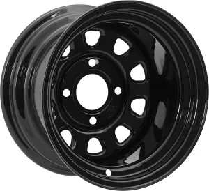 Delta Steel Wheel (Front / 14X7 4/137 4 3 12mm) (Black) for 11-19 CAN-AM COM1000XT