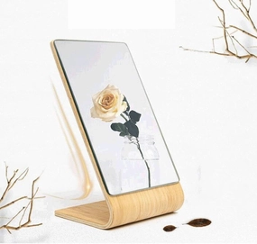 Desktop Vanity Mirror Makeup Mirror HD Desktop Mirror Large Simple Portable Portable Mirror Student Dormitory Princess Mirror (13 12 22.5cm)