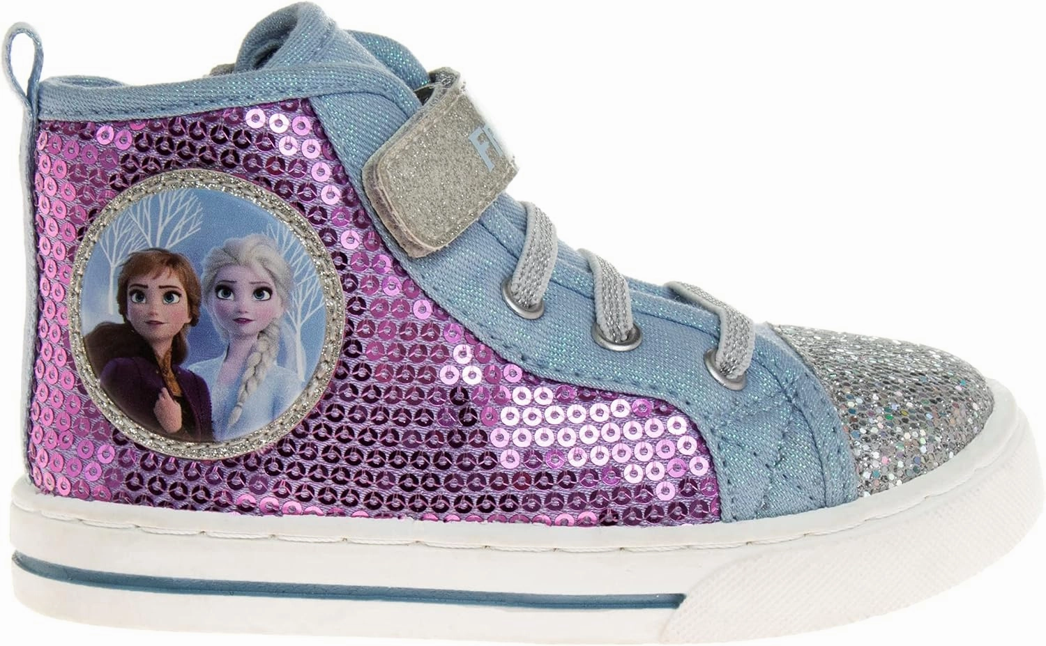 Disney Princess Minnie Mouse Frozen Encanto Hightop Sneakers - Snow White Ariel Elsa Maribel Minnie Ankle Shoes (Sizes: 6-12 Toddler - Little Kids)