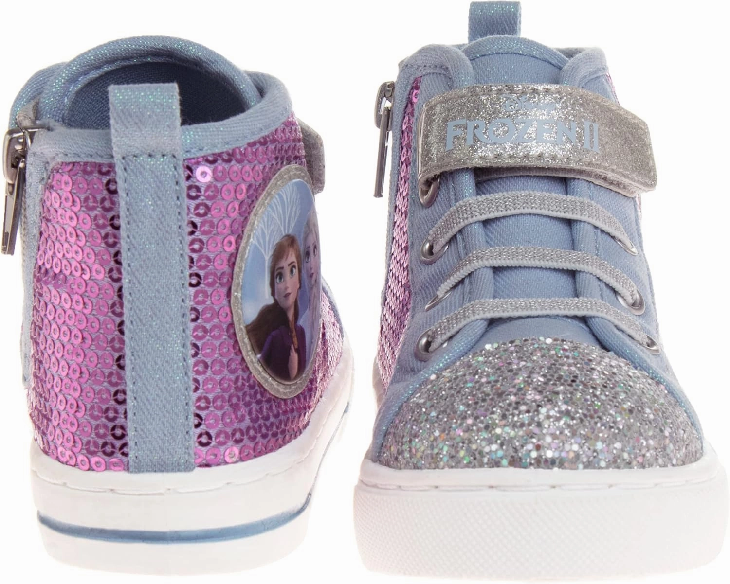Disney Princess Minnie Mouse Frozen Encanto Hightop Sneakers - Snow White Ariel Elsa Maribel Minnie Ankle Shoes (Sizes: 6-12 Toddler - Little Kids)