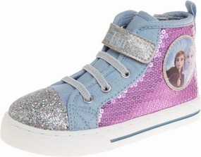 Disney Princess Minnie Mouse Frozen Encanto Hightop Sneakers - Snow White Ariel Elsa Maribel Minnie Ankle Shoes (Sizes: 6-12 Toddler - Little Kids)