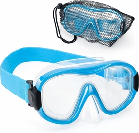Diving Mask , Professional Anti-Fog Snorkel Goggles, Anti-Leak Swim Mask with Soft Adjustable Strap & Mesh Bag, Earplug